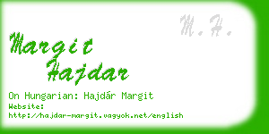 margit hajdar business card