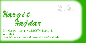 margit hajdar business card